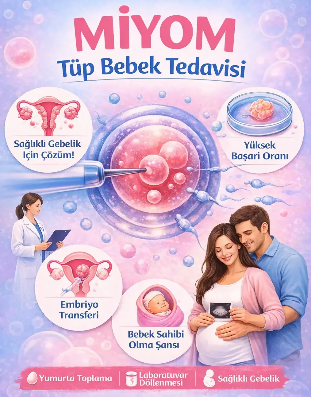 Miyom Tüp Bebek Tedavisini Etkiler mi? Başarı Oranı ve Çözüm Yolları